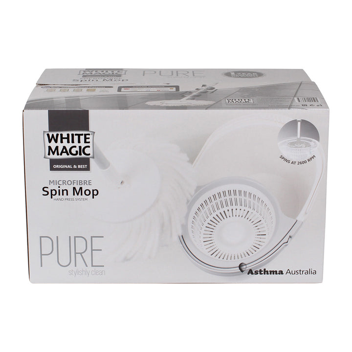 White Magic Pure Spin Mop Set (2 Heads with no Extension)