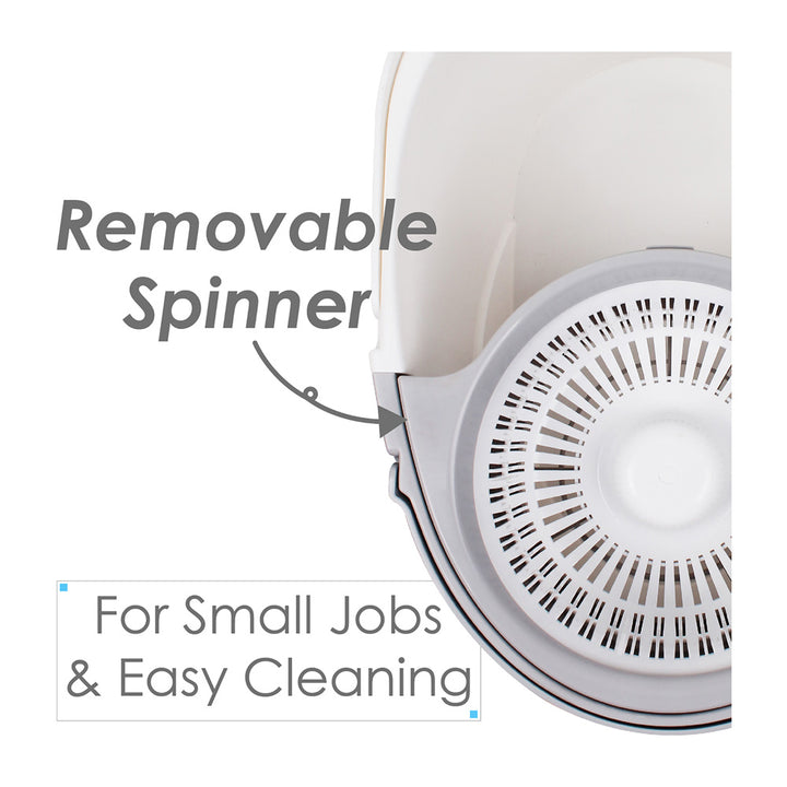 White Magic Pure Spin Mop Set (2 Heads with no Extension)