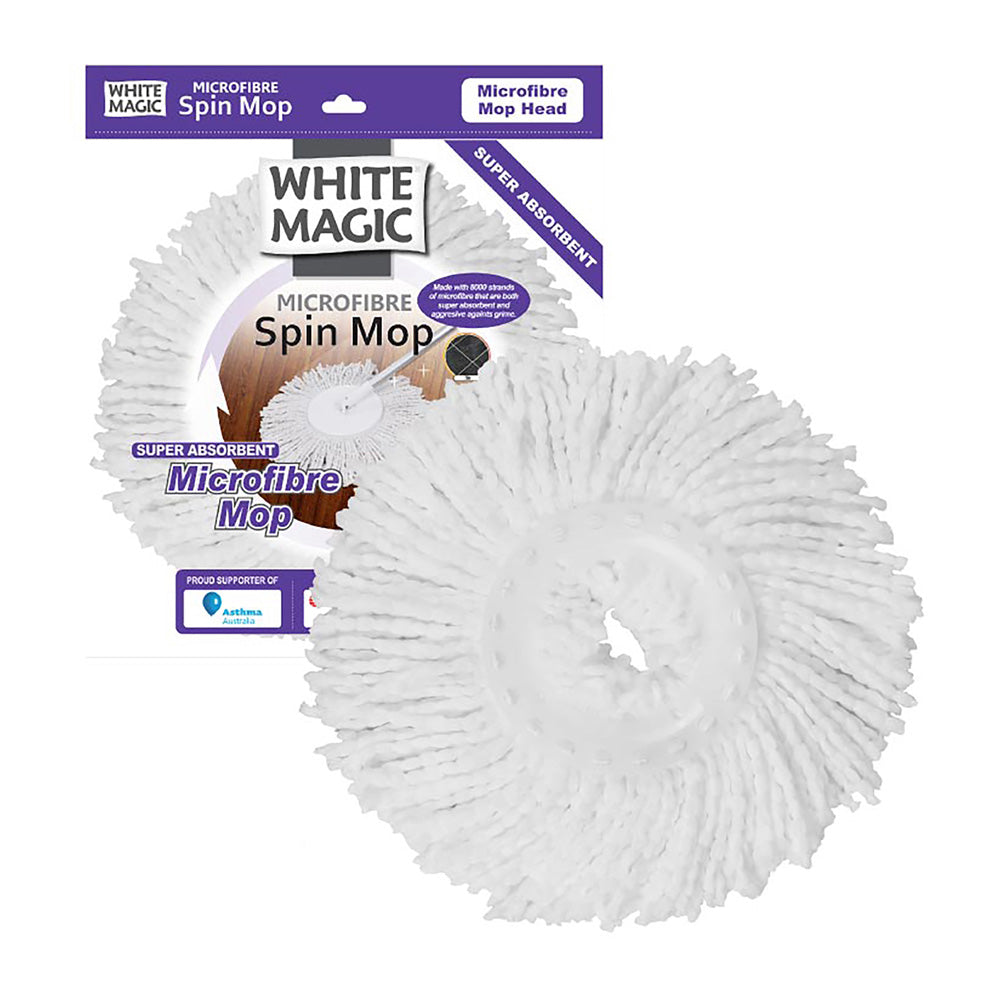 White Magic Microfibre Mop Head