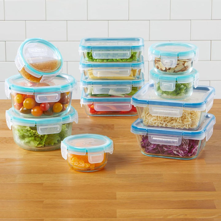 Snapware Total Solution Set Of 4 Square & Round Glass Food Container