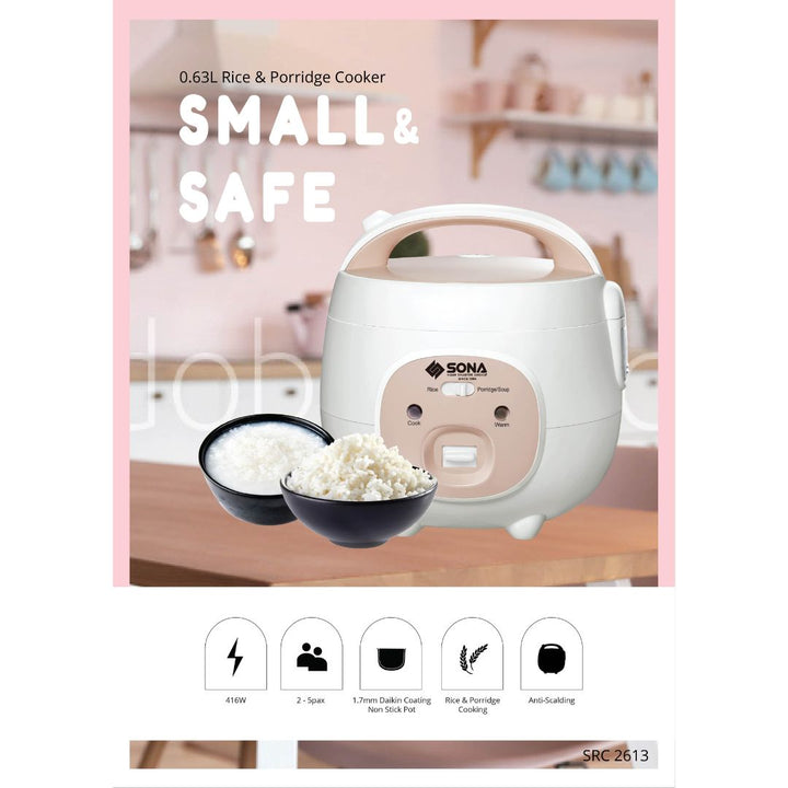 Sona 630ml Rice & Porridge Warmer