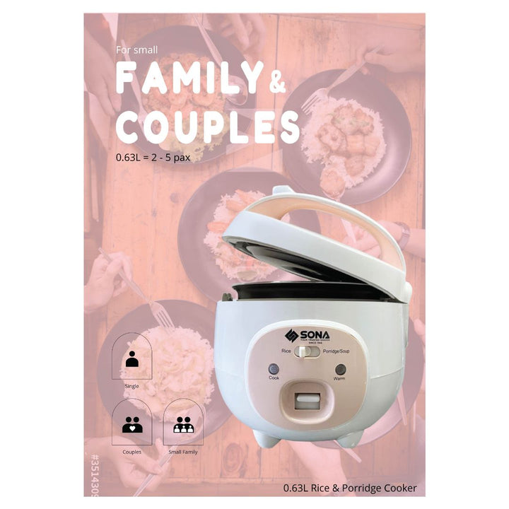 Sona 630ml Rice & Porridge Warmer