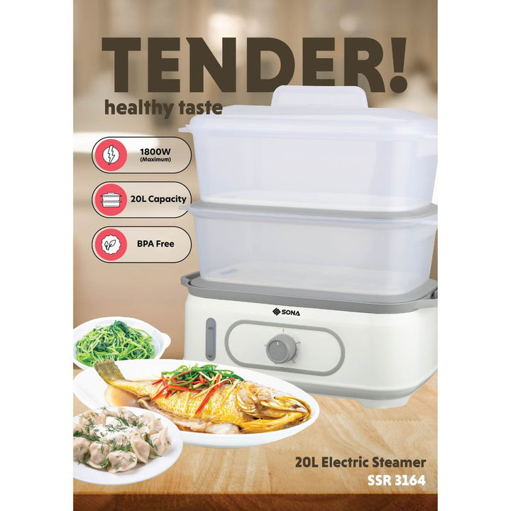 Sona 20L Electric Steamer