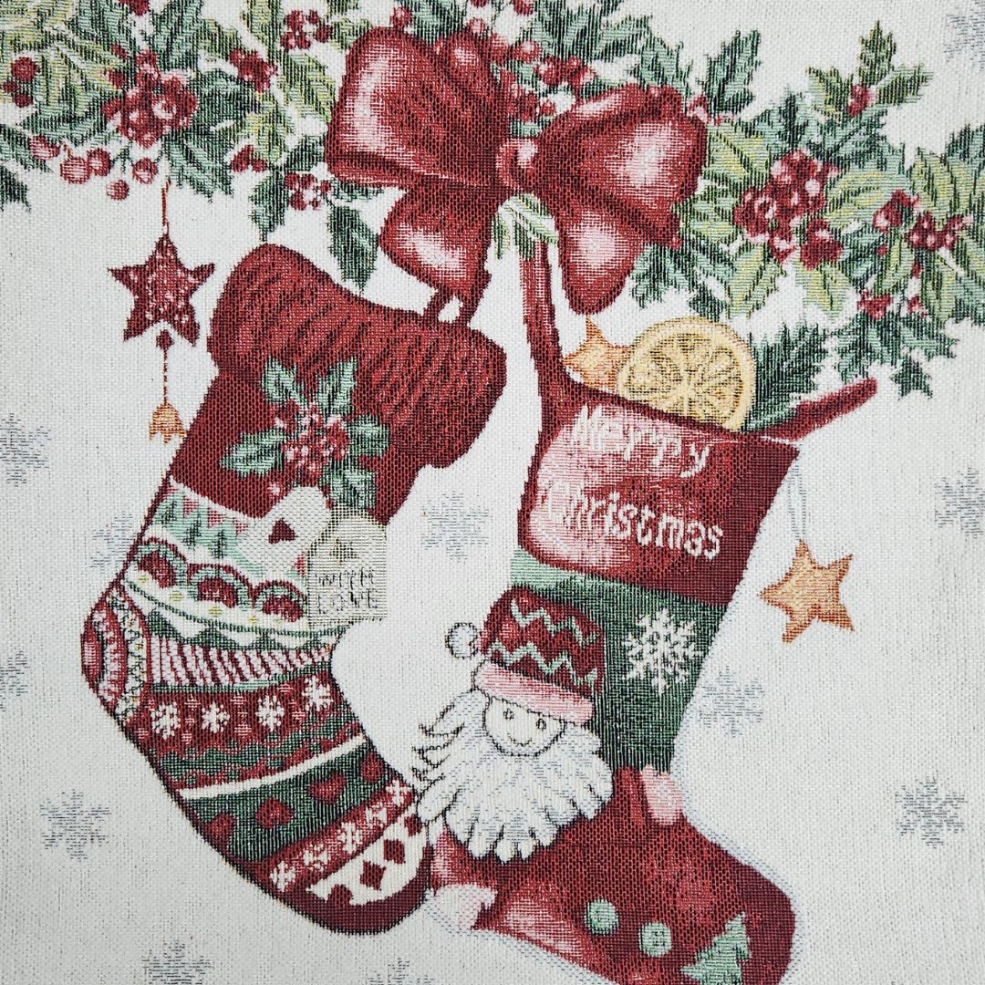 Rapee Stockings Luxury Chenielle Jacquard Weave Cushion Cover Natural