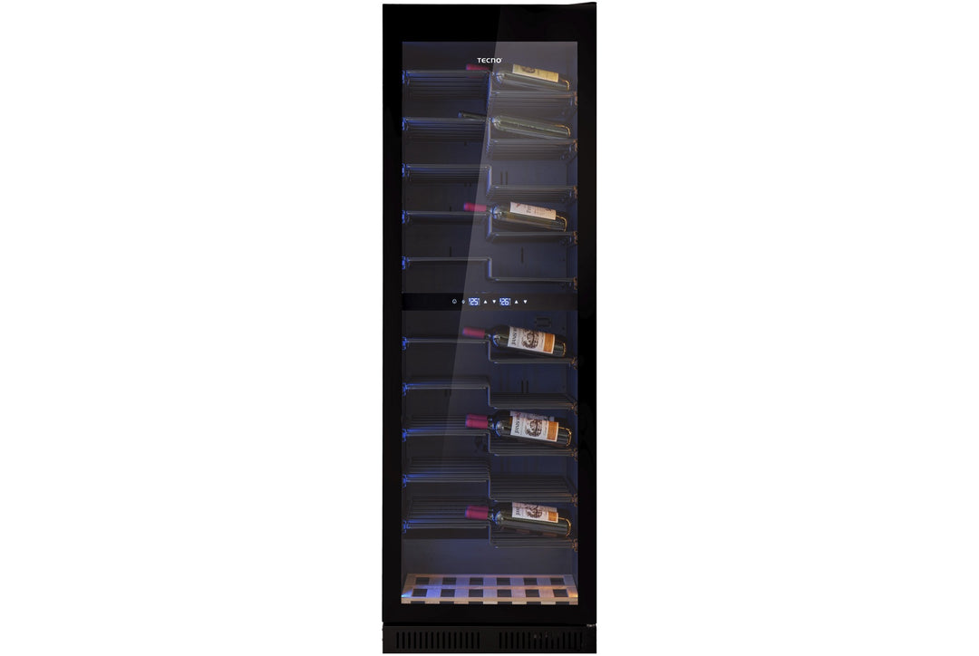 Wine Chiller — New Black — 380L, 143 Btls (750ml), 5 ~ 20°C; Dual Temp Zone, Digital Control, Anti UV Door