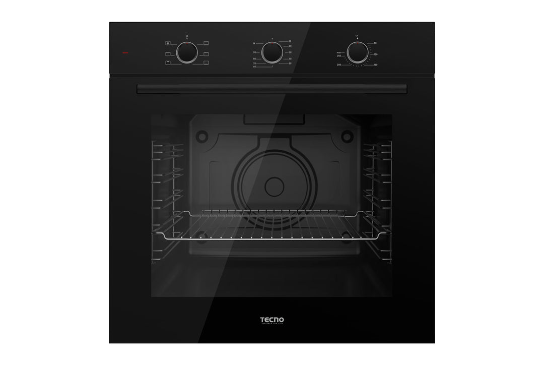 Built-In Oven — Full Black — 80L, 6 Functions, 13Amp