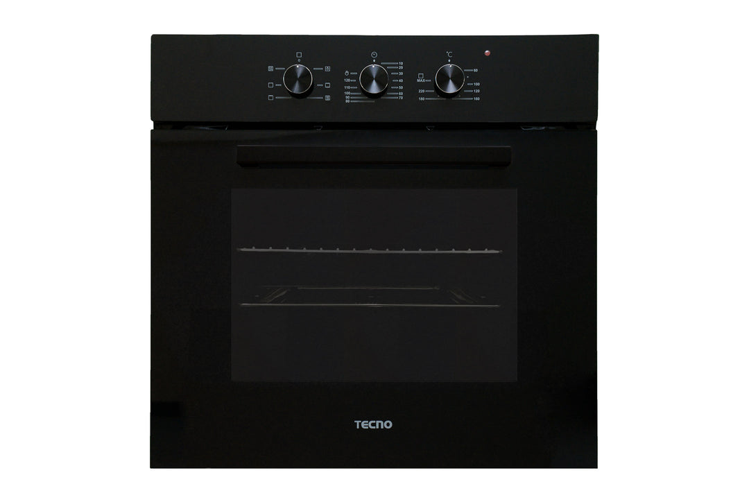 Built-In Oven — Full Black — 56L, 6 Functions, 13Amp
