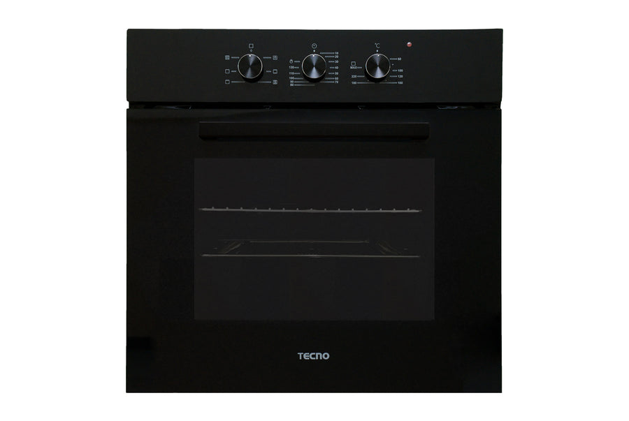 Built-In Oven — Full Black — 56L, 6 Functions, 13Amp