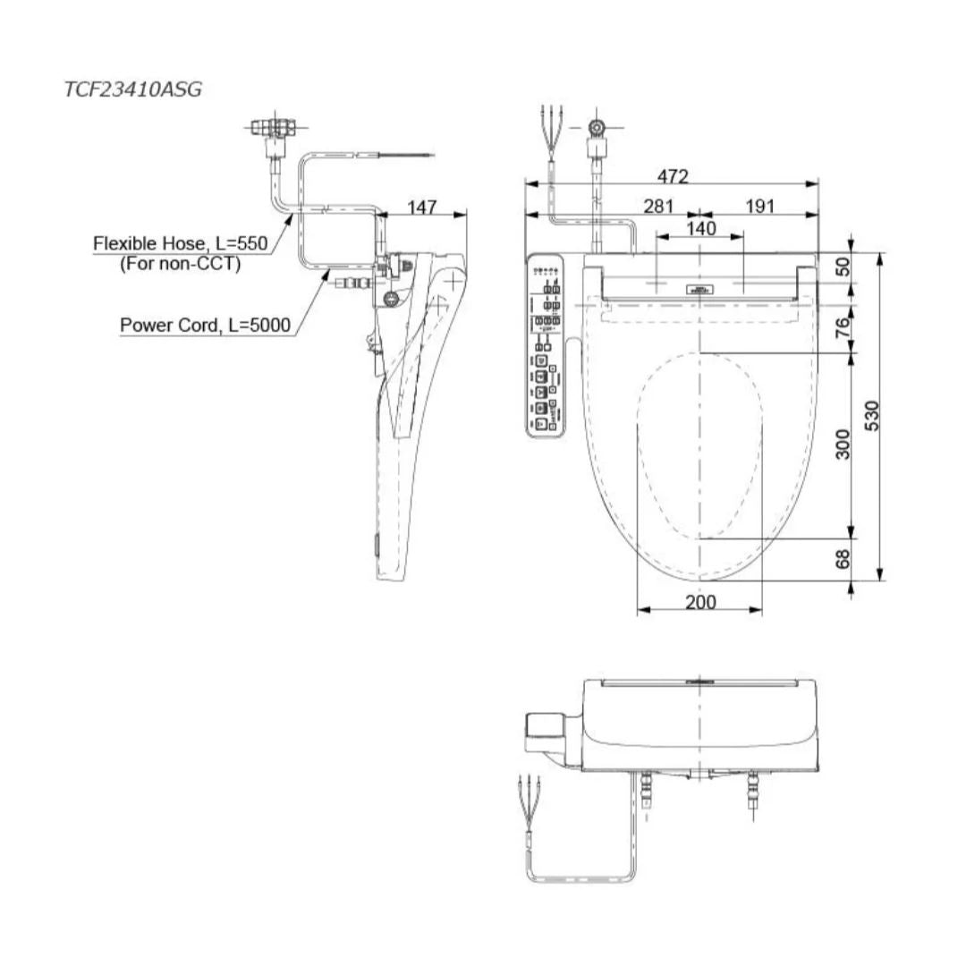 Toto Washlet TCF23410ASG Set