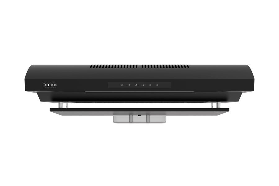Slim Line Hood — Full Black — 76cm, 750 m³/h, Touch Control
