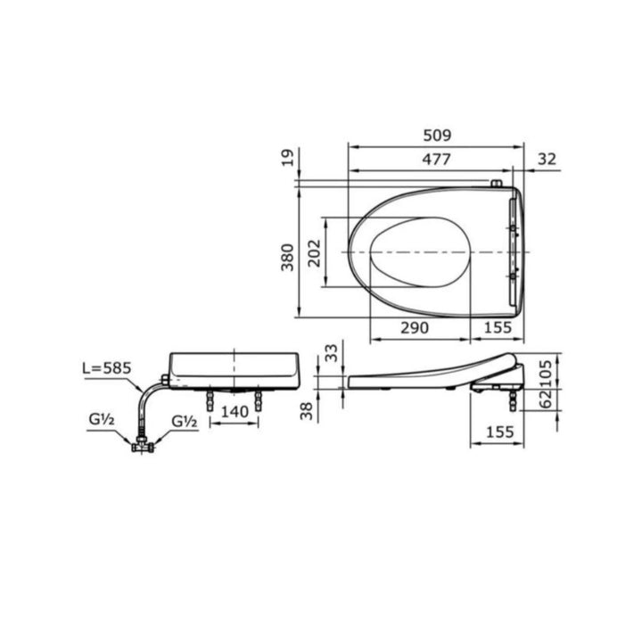 Toto Ecowasher TCW1211A Set