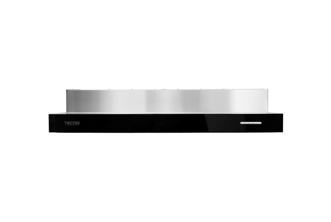 Slim Line Hood — SS- S.S w/ Black Panel — 60cm, Twin Motor, 550m³/hr