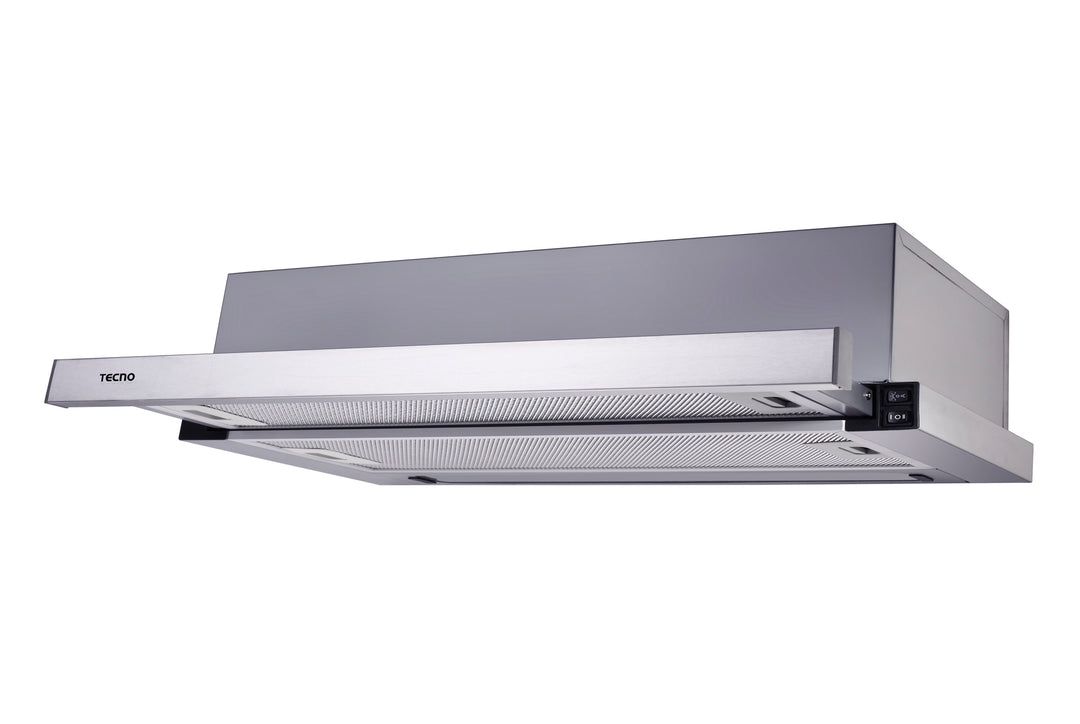 Telescopic Hood — Stainless Steel — 90cm, Single Motor, 550m³/hr