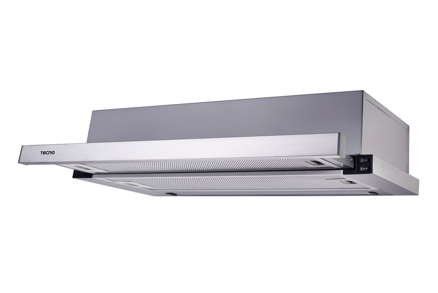 Telescopic Hood — Stainless Steel — 90cm, Single Motor, 550m³/hr