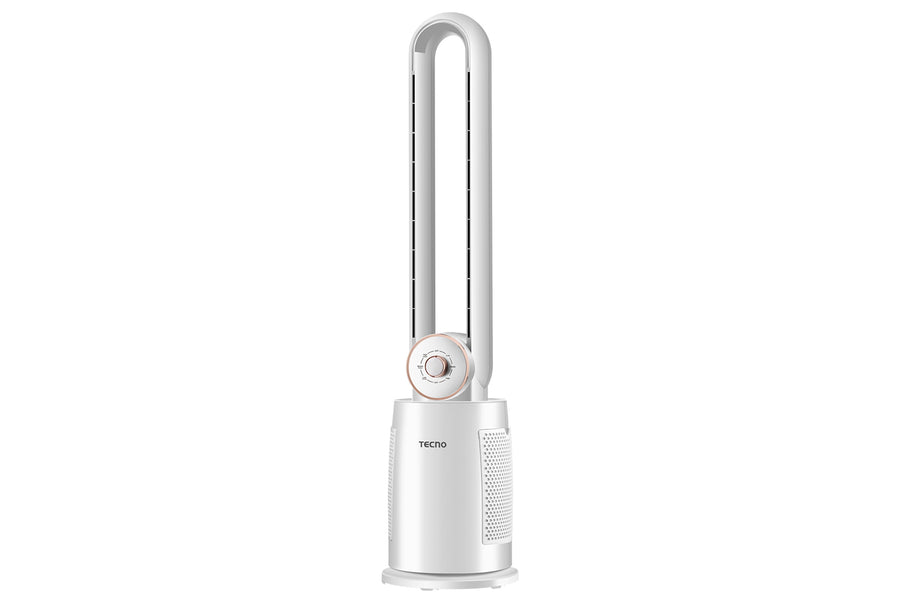 Standing Fan — White — Bladeless, Mechanical 3 speed control