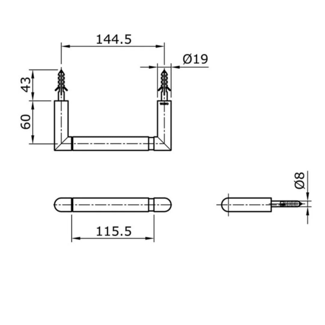 TOTO "Arctiq Series" Matte Black Paper Holder TX703M3A#MB