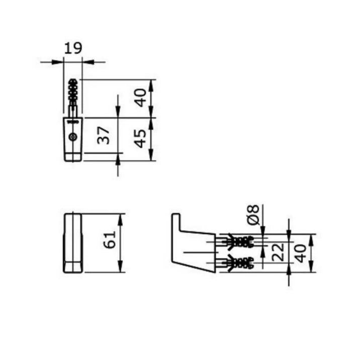 TOTO "Natura Series" Robe Hook TX704AN