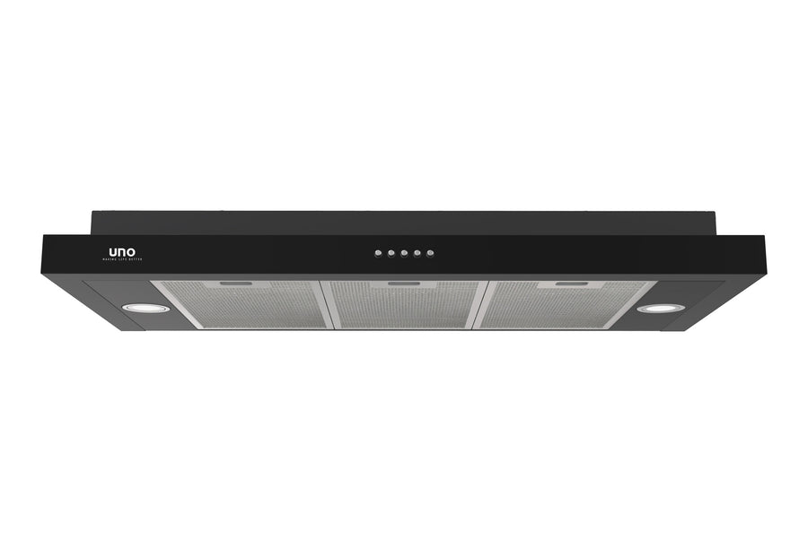 Slim Line Hood — Black — 90cm, 3 Motors, 825m³/h