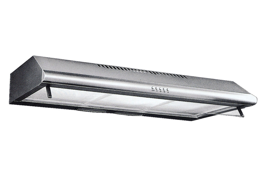 Slim Line Hood — Stainless Steel — 90cm, Twin Motor, 520m³/hr