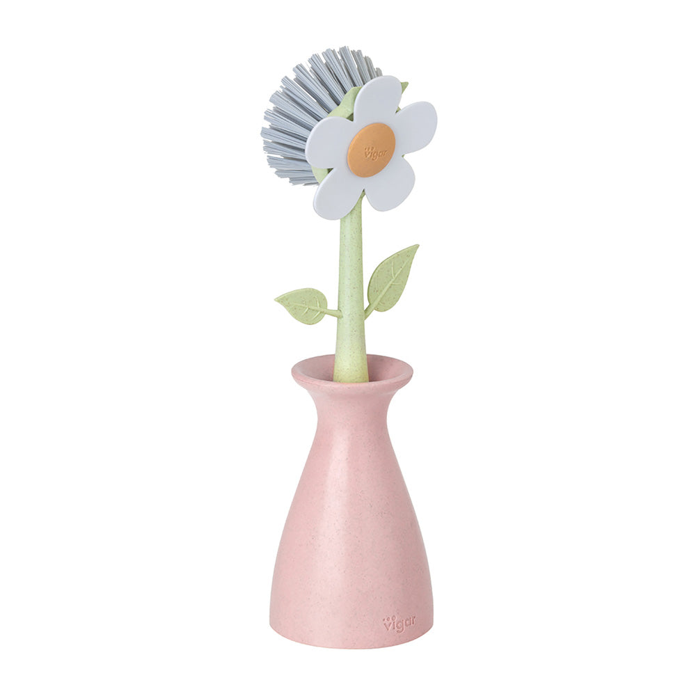 Vigar Florganic Dish Brush With Vase