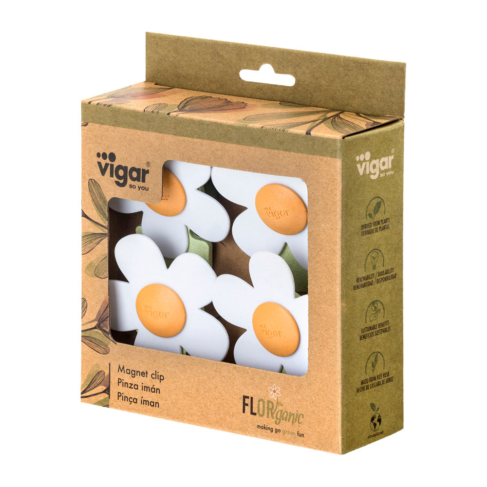 Vigar Florganic Magnet Clip 4pc