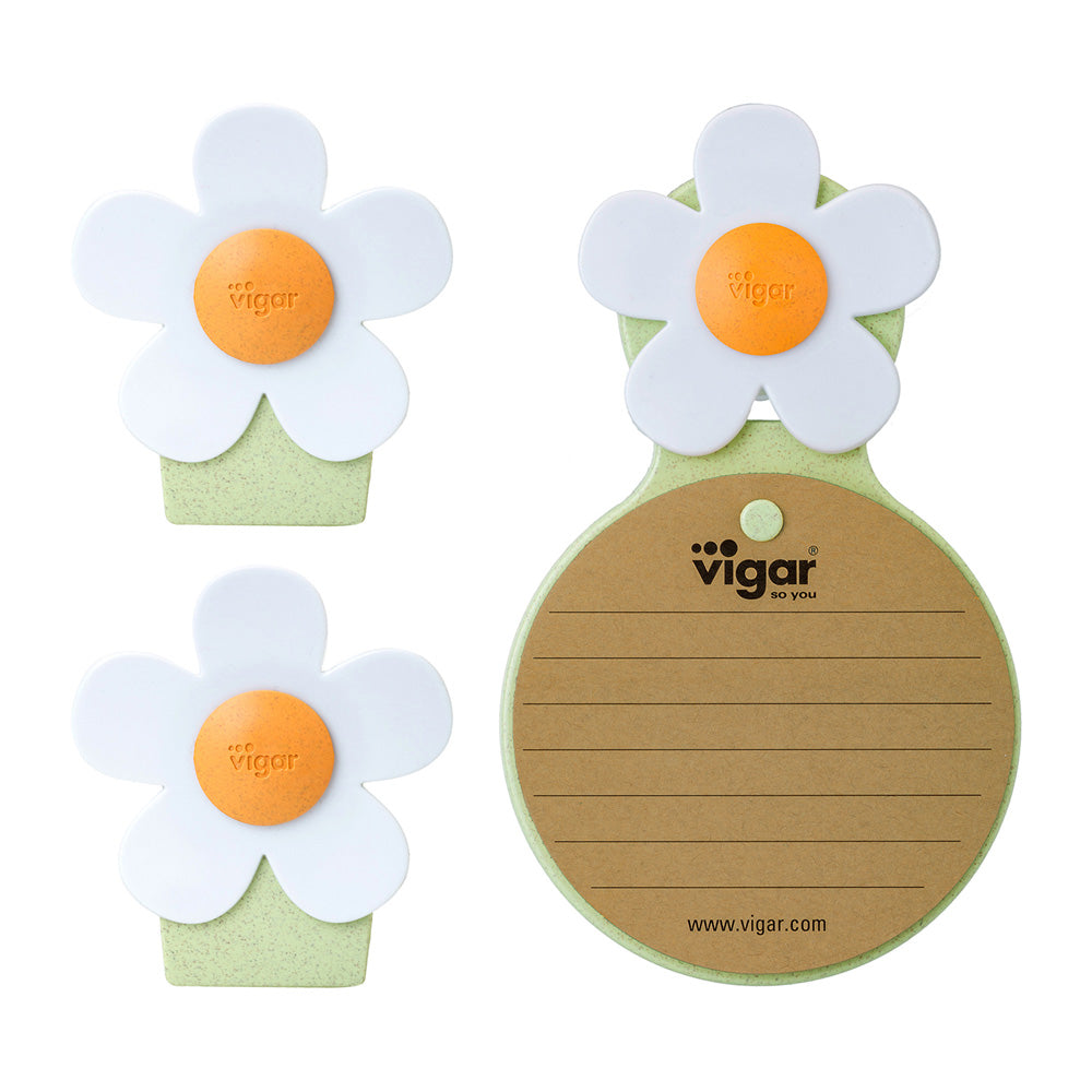 Vigar Florganic Notebook With Suction + Magnet Clip 2pc Set