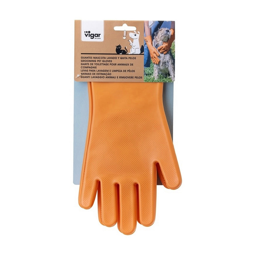 Vigar Pets Club Dog Washing Gloves