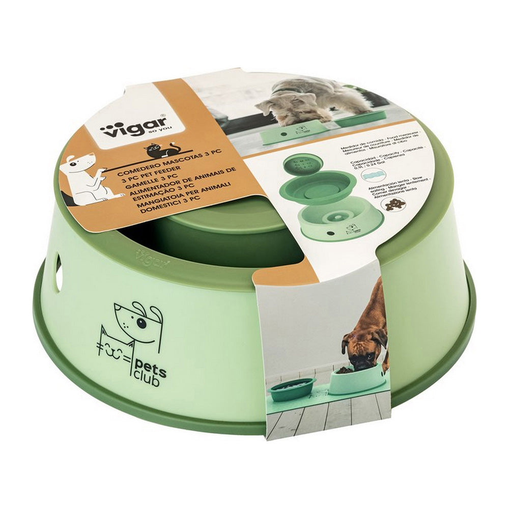 Vigar Pets Club 3 In 1 Feeder Bowl