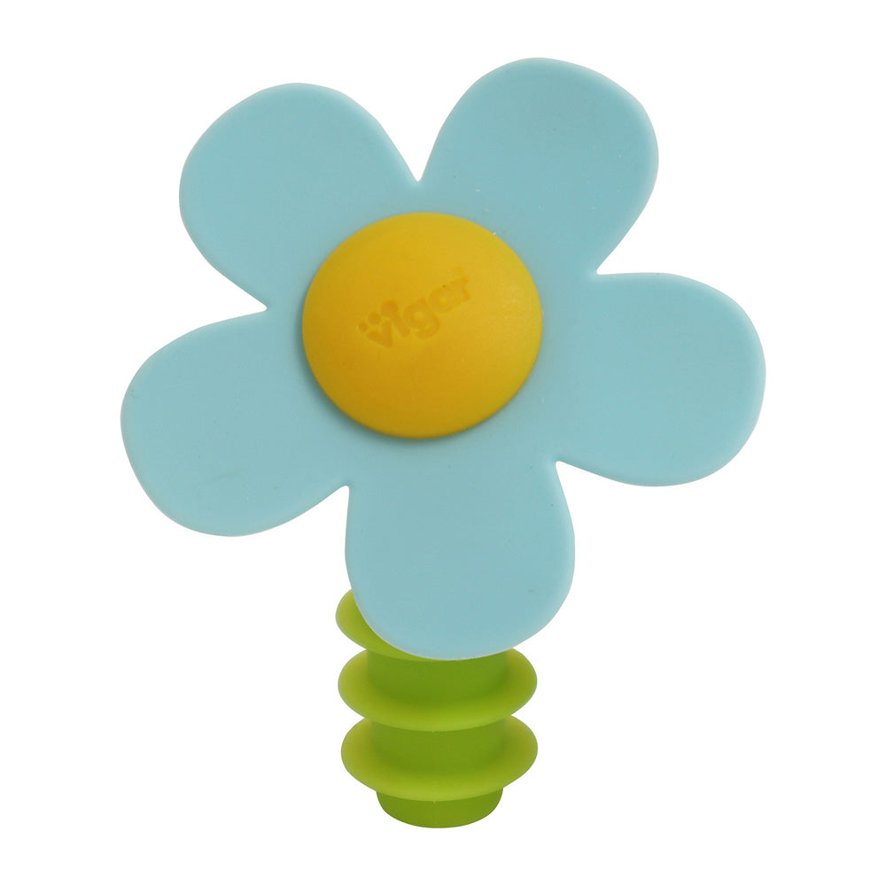 Vigar Flower Power Silicone Assorted Bottle Stopper