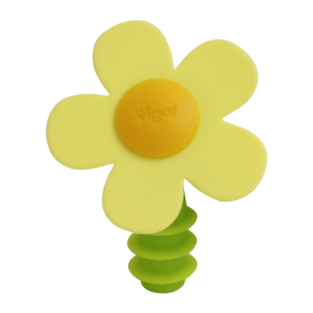 Vigar Flower Power Silicone Assorted Bottle Stopper