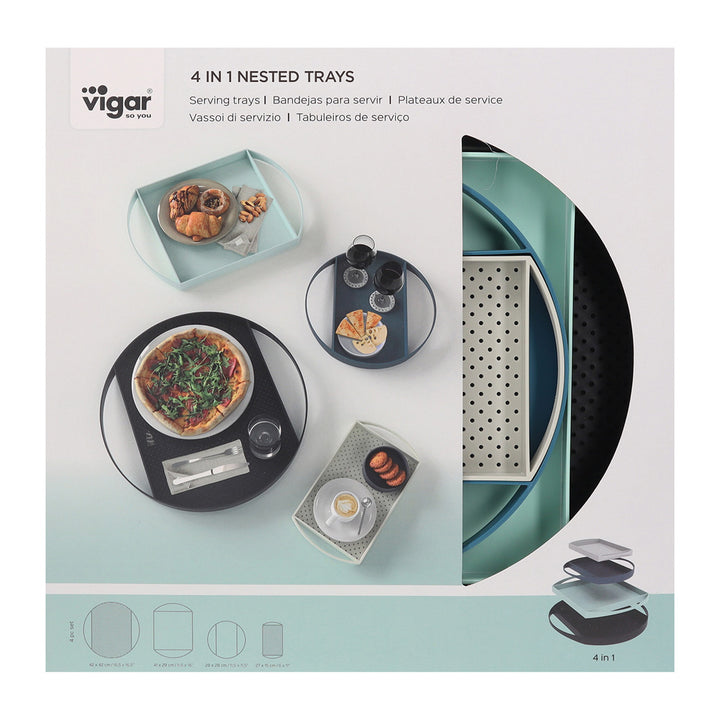 Vigar 4 in 1 Nested Serving Trays