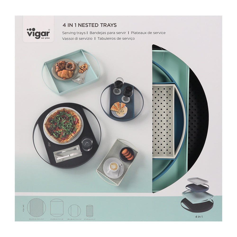 Vigar 4 in 1 Nested Serving Trays