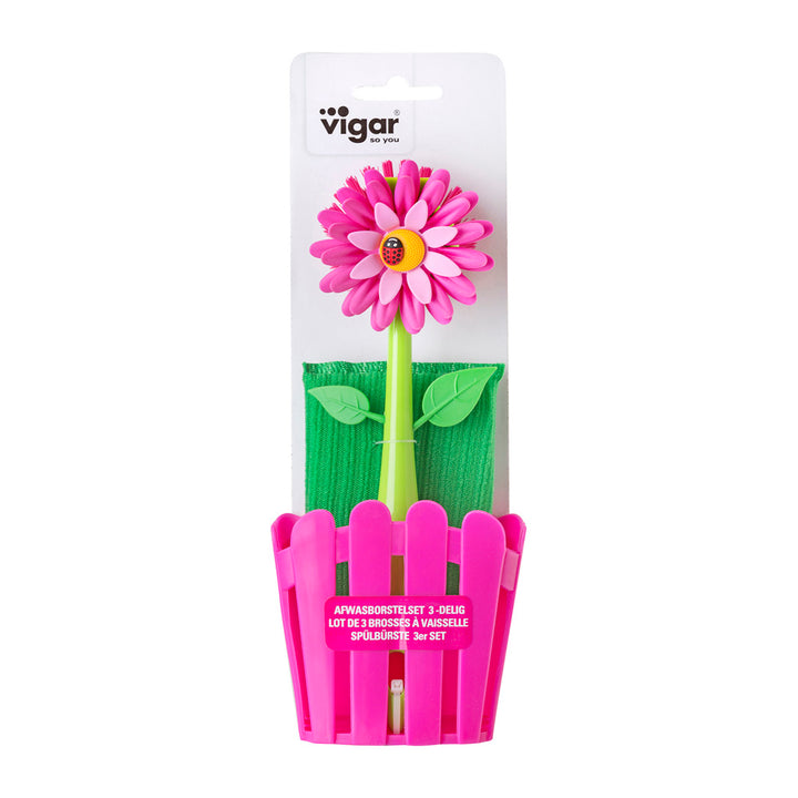 Vigar Flower Power 3pc Sink Caddy Set