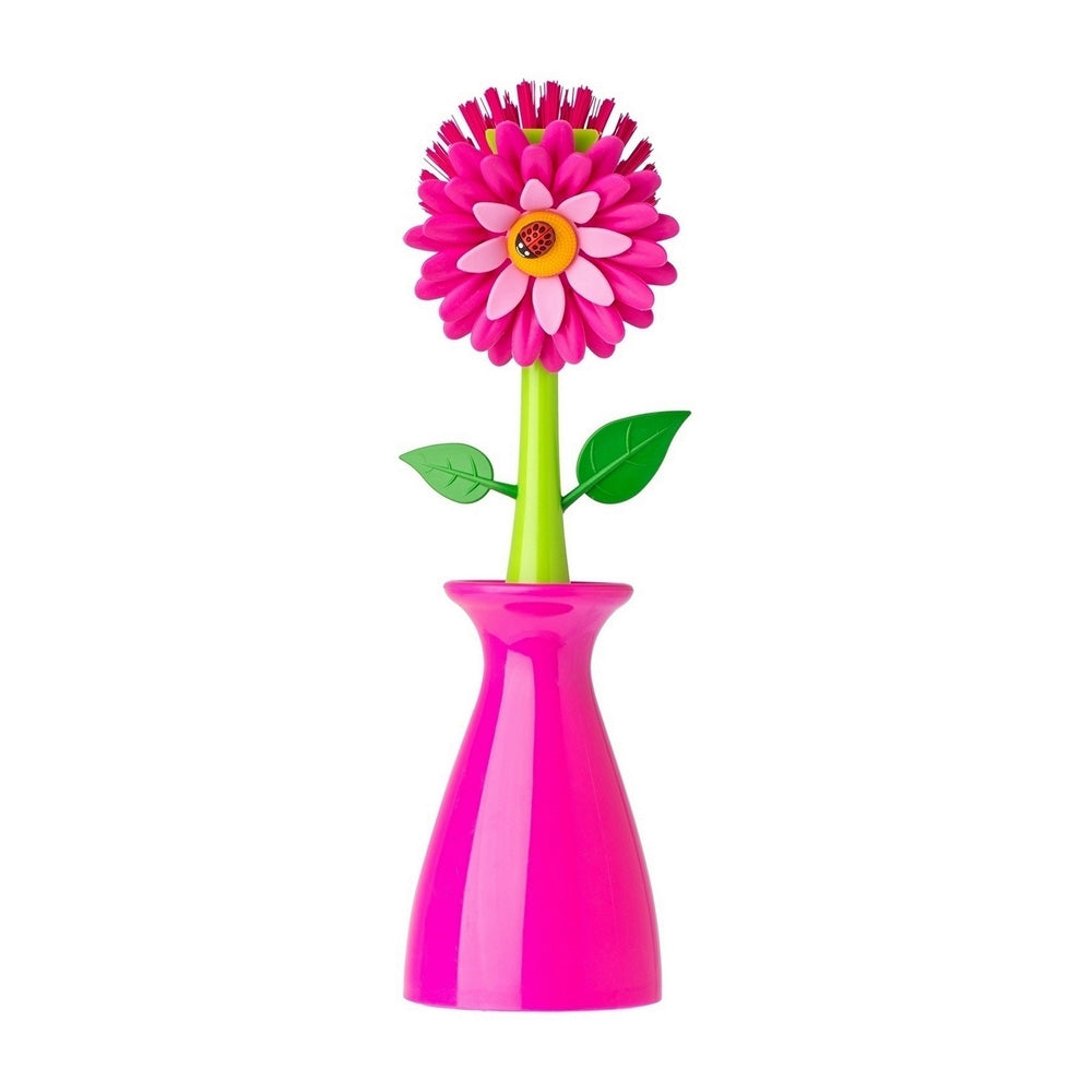 Vigar Flower Power Dish Brush With Vase