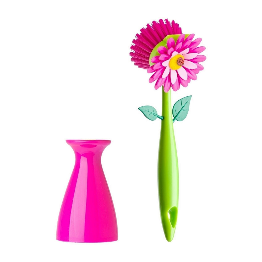 Vigar Flower Power Dish Brush With Vase