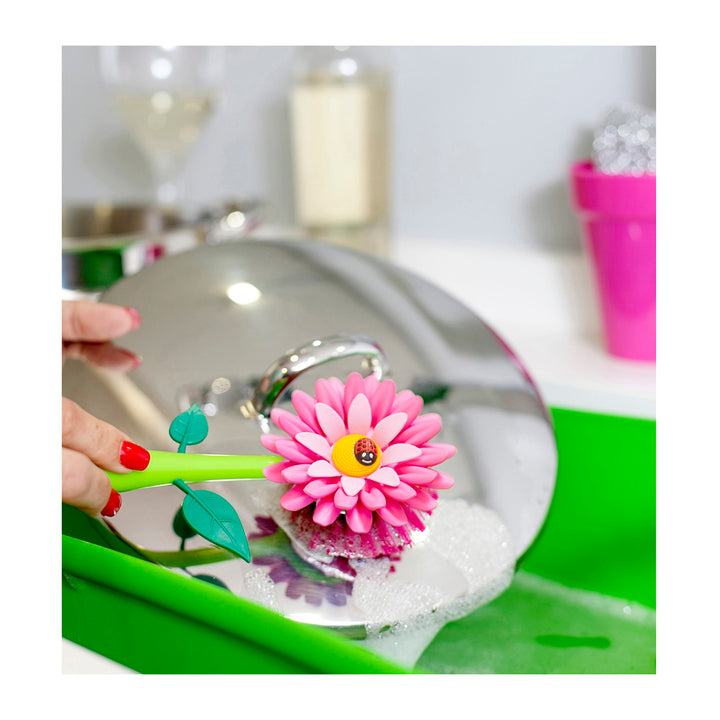 Vigar Flower Power Dish Brush With Vase