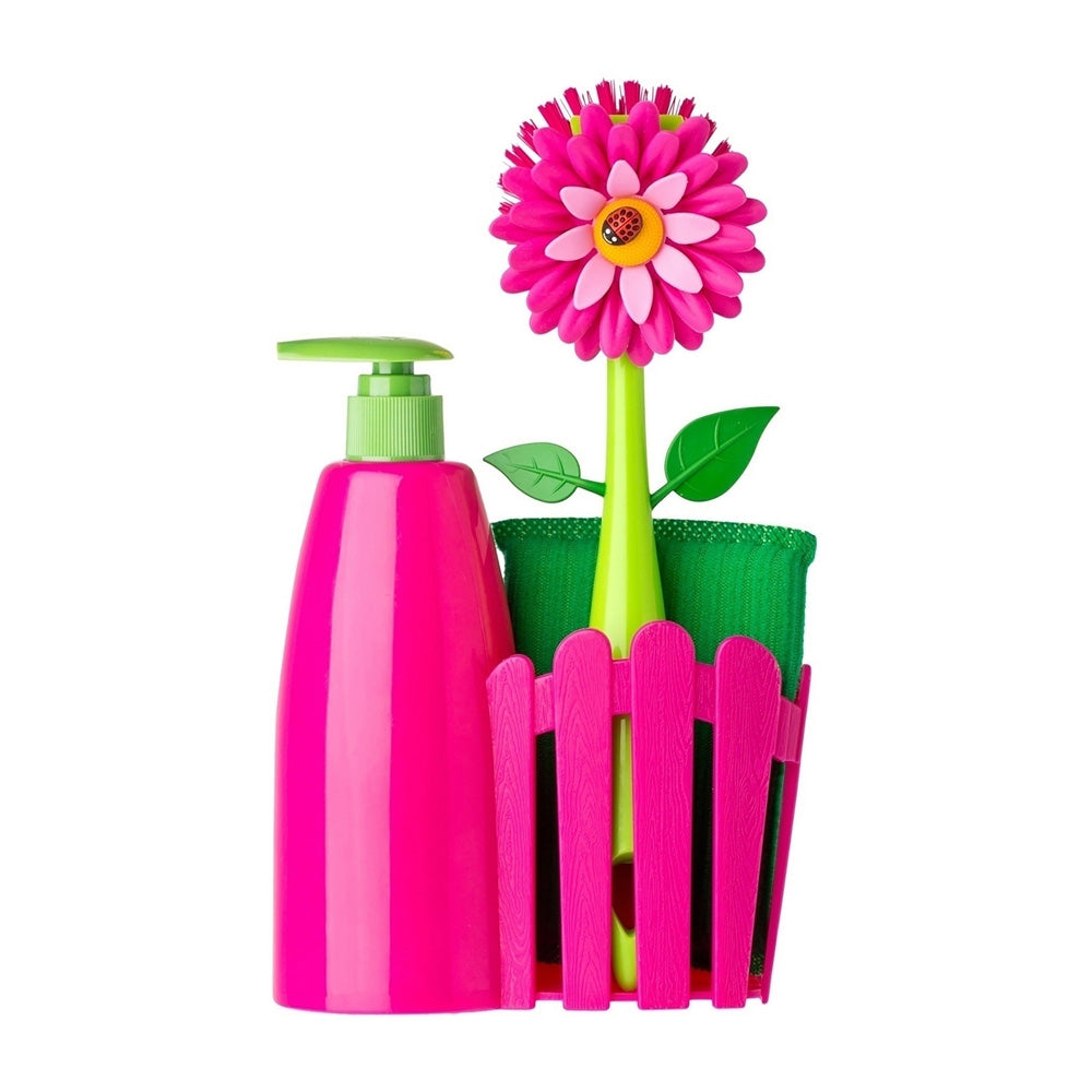 Vigar Flower Power 3pc Sink Caddy Set + Dispenser