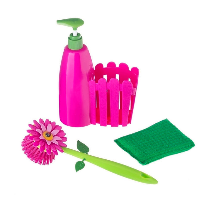 Vigar Flower Power 3pc Sink Caddy Set + Dispenser