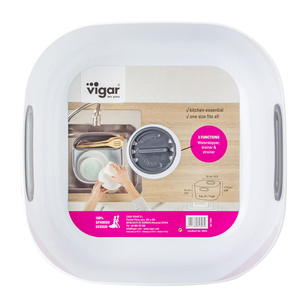 Vigar Rengo White Washing Up Bowl