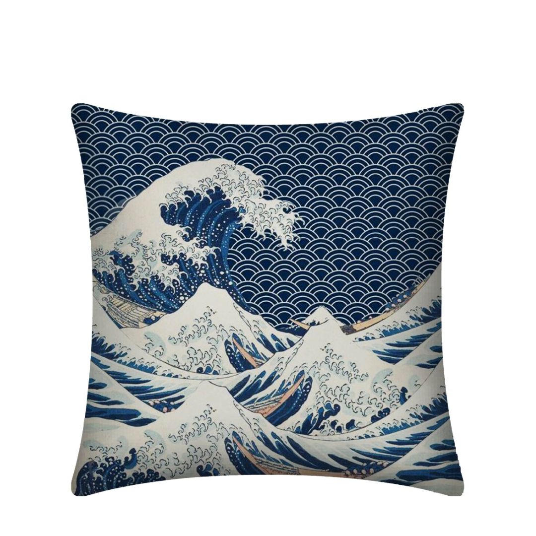 Rapee Wave Digital Print Chenielle Cushion Cover