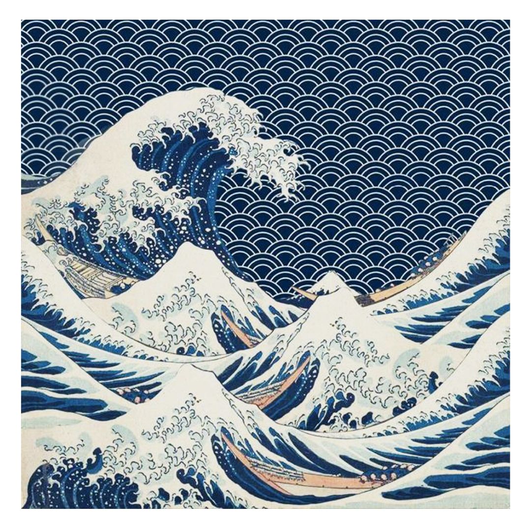Rapee Wave Digital Print Chenielle Cushion Cover