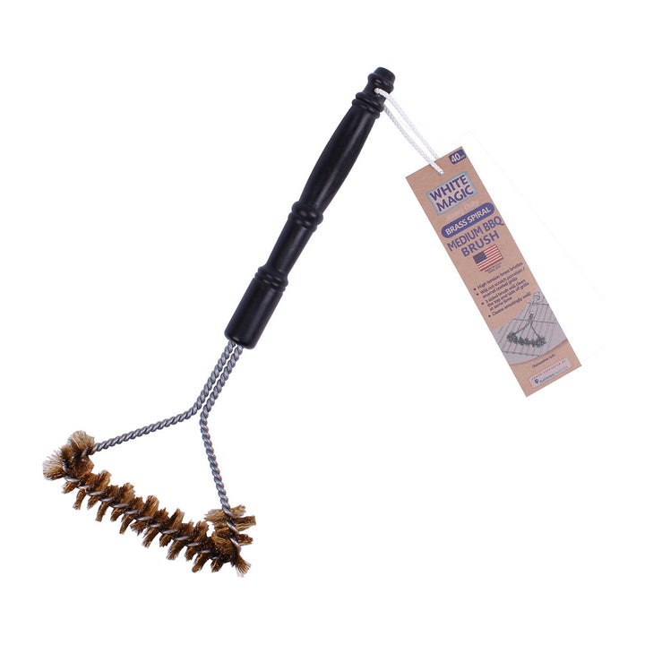 White Magic Brass Spiral Barbecue Brush