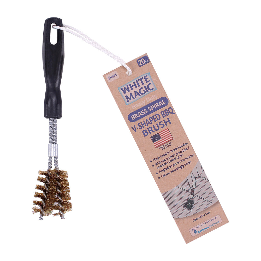 White Magic Brass Spiral Barbecue Brush