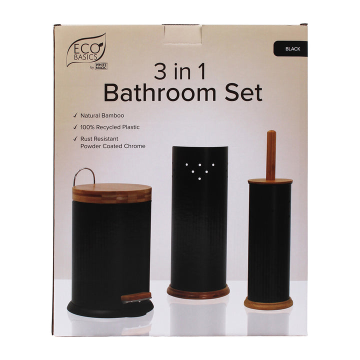 White Magic Eco Basics 3 in 1 Bathroom Set