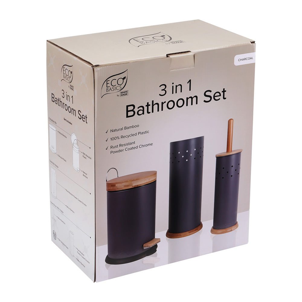 White Magic Eco Basics 3 in 1 Bathroom Set