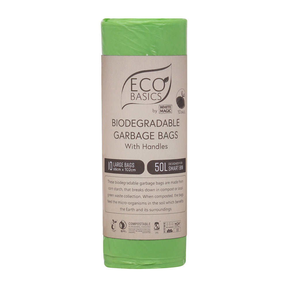 White Magic Eco Basics Biodegradable Garbage Bin Bags