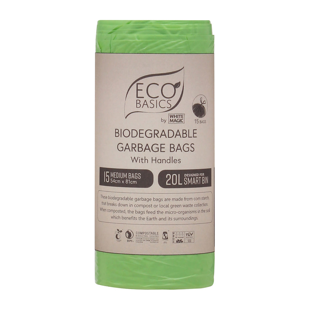 White Magic Eco Basics Biodegradable Garbage Bin Bags
