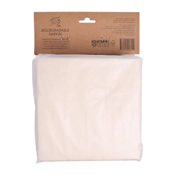 White Magic Eco Basics Biodegradable Napkin