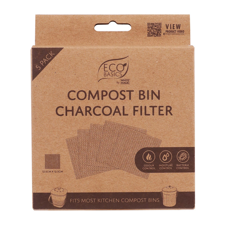 White Magic Eco Basics Compost Bin Charcoal Filter - 5Pack