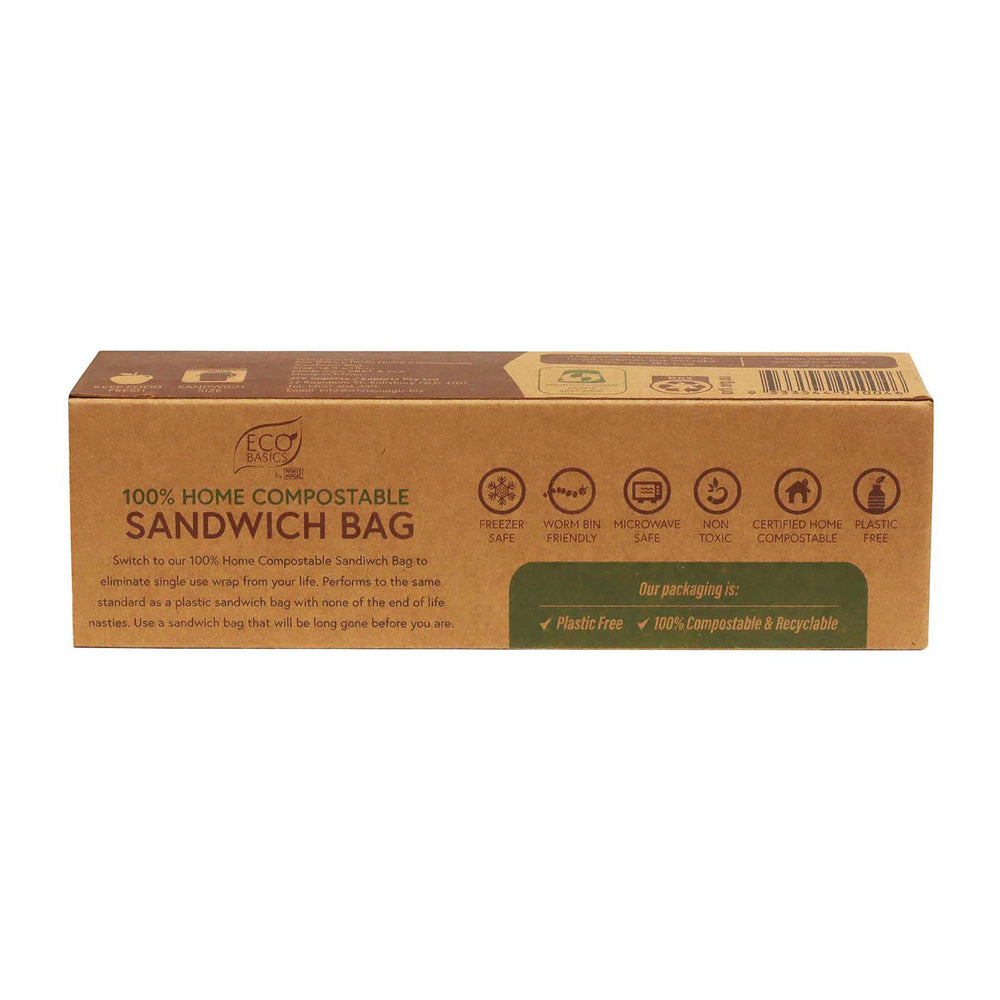 White Magic Eco Basics 100% Home Compostable Sandwich Bag